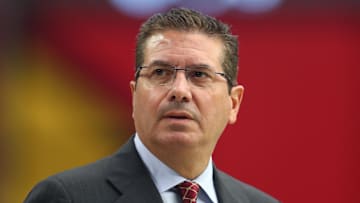Sep 9, 2018; Glendale, AZ, USA; Washington Redskins owner Dan Snyder prior to the game against the Arizona Cardinals at University of Phoenix Stadium. Mandatory Credit: Mark J. Rebilas-Imagn Images