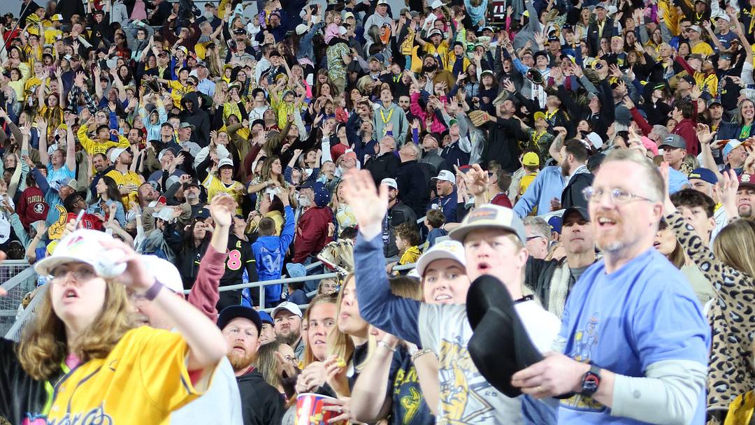 Nearly 67,000 fans pack Doak Campbell Stadium on Saturday, Feb. 28, for the highly anticipated Savannah Bananas season opener. The record-breaking crowd witnessed the historic transformation of the Florida State football home into a premier baseball venue.