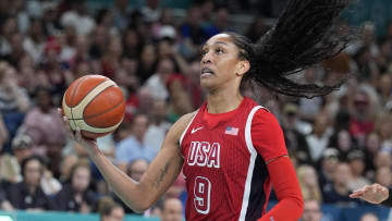 South Carolina basketball legend A'ja Wilson at the 2024 Summer Olympics