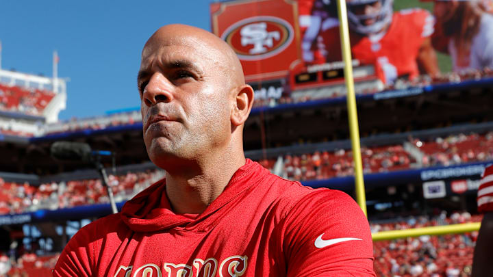 San Francisco 49ers defensive coordinator Robert Saleh