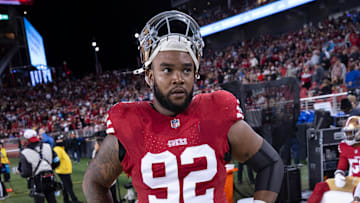 San Francisco 49ers defensive tackle Jordan Elliott (92)