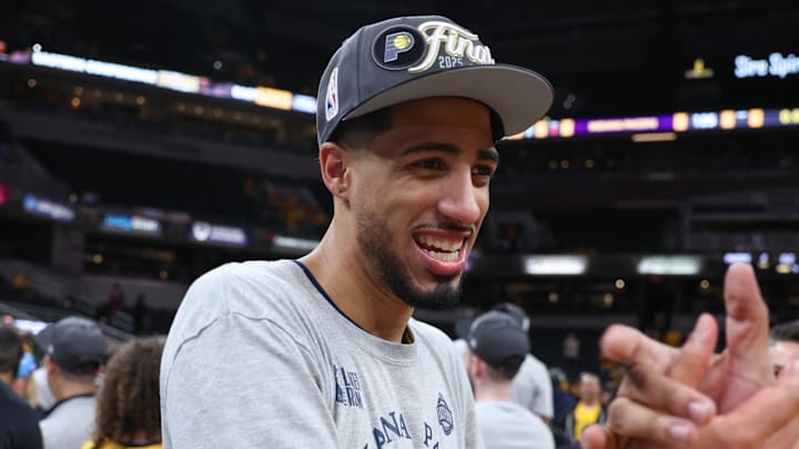 Pacers guard Tyrese Haliburton wrote a sweet tribute to the late Nancy Leonard after the news of her passing released.