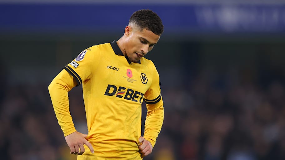 João Gomes looking upset.