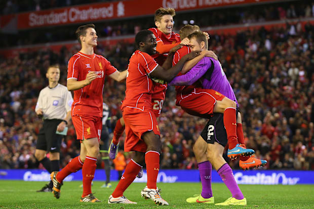 Safe to say Liverpool were pleased to not have to take any more penalties.