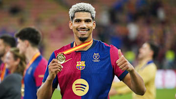 Ronald Araujo won his fourth trophy as a Barcelona player on Sunday