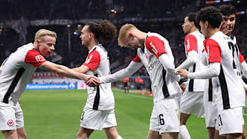 Eintracht Frankfurt im Spiel gegen Holstein Kiel