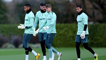 Tottenham Hotspur Training Session And Press Conference - UEFA Europa League 2024/25 League Phase