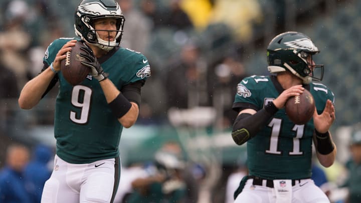 Nick Foles (L), Carson Wentz (R), Philadelphia Eagles