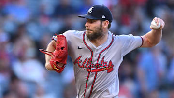 Atlanta Braves' Chris Sale arguably pitched his most impressive game of the season when he faced the Los Angeles Dodgers on Saturday night. Mandatory Credit: Jonathan Hui-Imagn Images