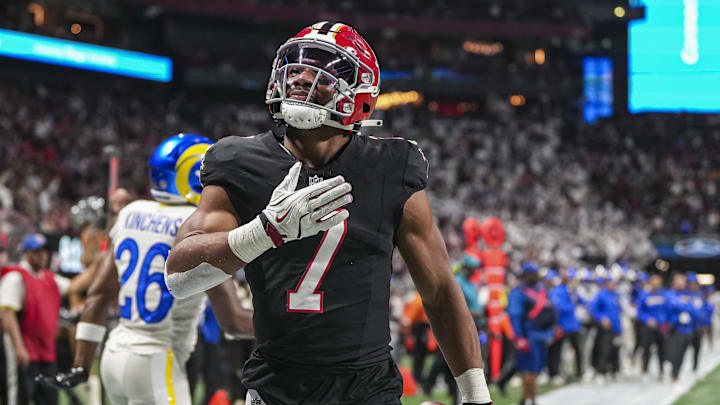 Atlanta Falcons running back Bijan Robinson