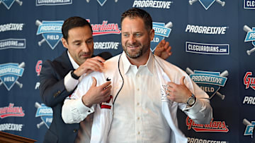 Cleveland Guardians POBO Chris Antonetti introduces Stephen Vogt as manager.