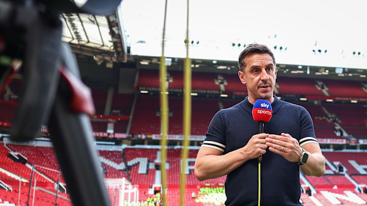 Gary Neville on punditry duty last season