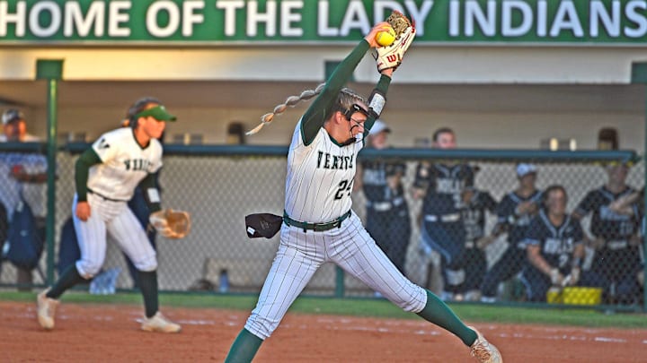 Venice High senior Layne Preece had a two-hitter game winning 7-1 over the defending Class 5A state champion's Parrish Community High on Wednesday evening on Venice island.