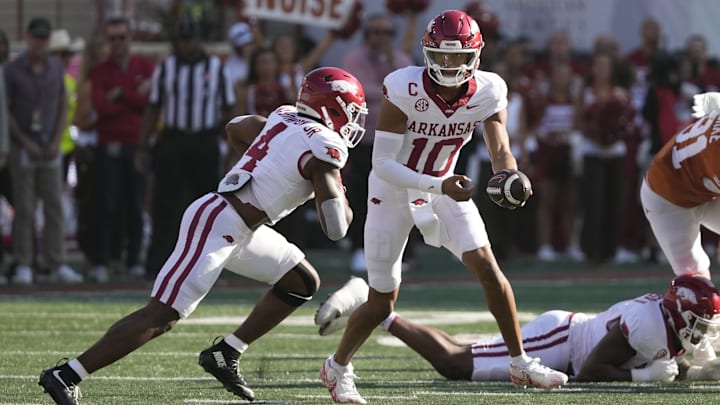 Taylen Green and Mike Washington Jr., Arkansas football  