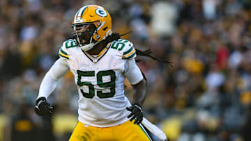 Linebacker De'Vondre Campbell during a matchup between the Green Bay Packers and Pittsburgh Steelers