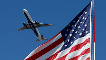 Flags on planes need to adhere to specific standards.