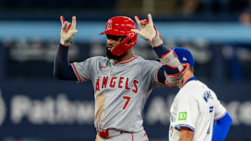 Los Angeles Angels v Toronto Blue Jays