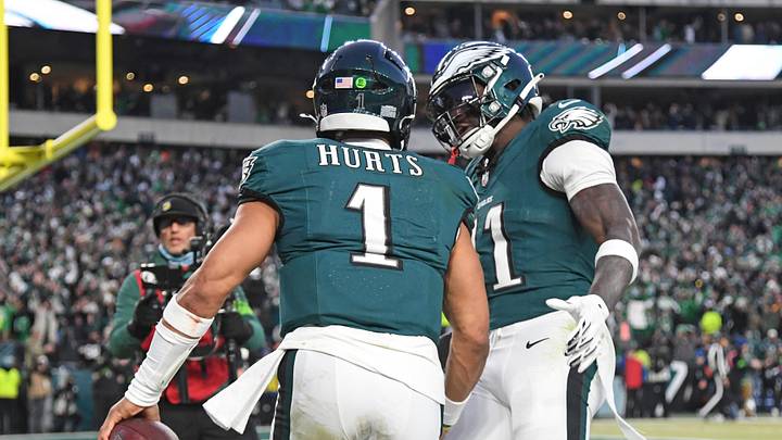 A.J. Brown, Jalen Hurts, Philadelphia Eagles