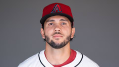 Arizona Diamondbacks catcher Adrian Del Castillo (90) poses for a photo on photo day at Salt River Fields.