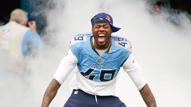 Tennessee Titans linebacker Arden Key.