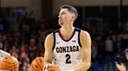 Gonzaga Bulldogs guard Steele Venters (2).