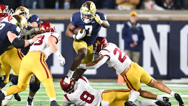 Notre Dame and USC battle in 202