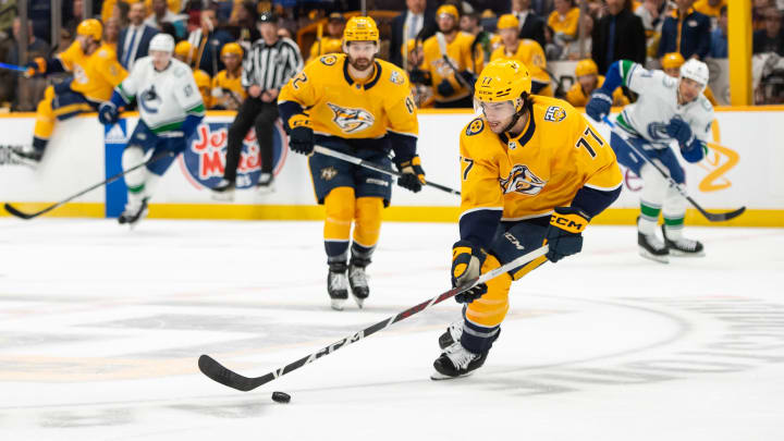 Luke Evangelista #77 Nashville Predators