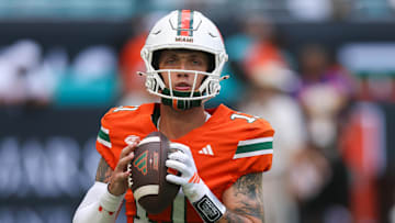 Miami Hurricanes quarterback Carson Beck