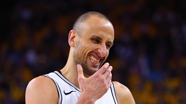 San Antonio Spurs guard Manu Ginobili 