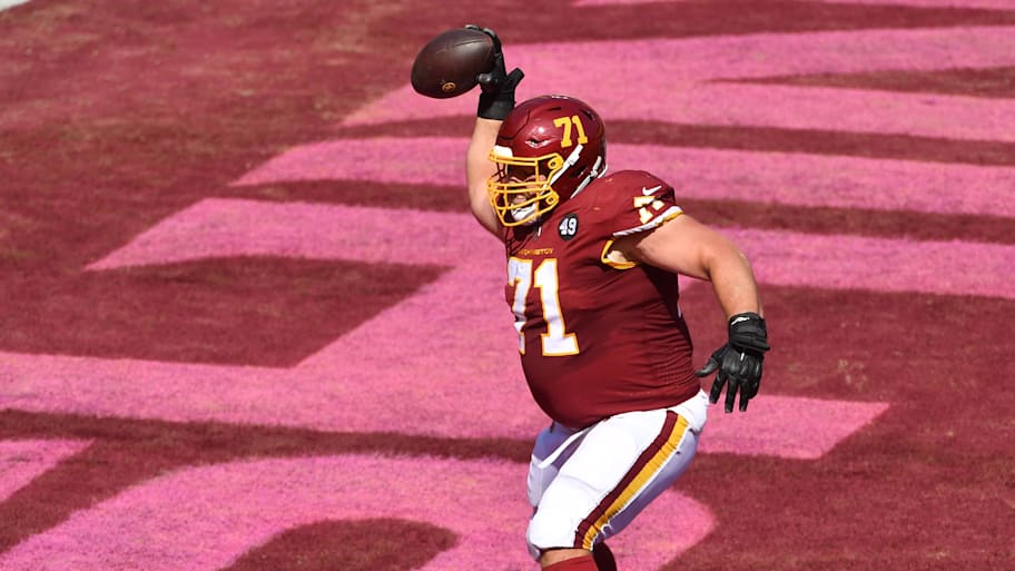 Veteran offensive guard Wes Schweitzer has retired after eight NFL seasons. | Brad Mills-Imagn Images