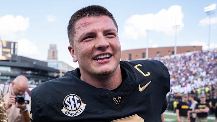 Vanderbilt quarterback Diego Pavia