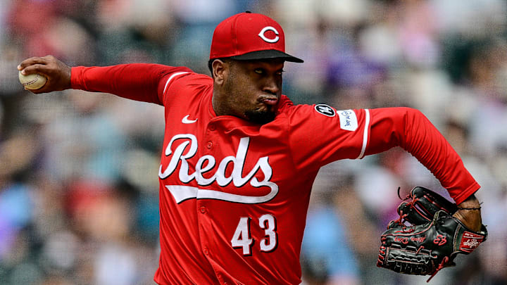Cincinnati Reds pitcher Alexis Diaz