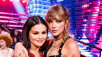 Taylor Swift and Selena Gomez at the 2023 Video Music Awards
