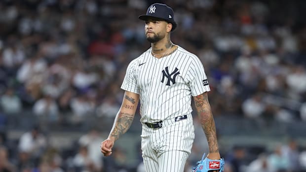 New York Yankees pitcher Luis Gi