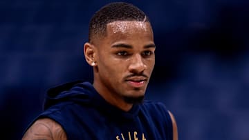 Dejounte Murray #5 of the New Orleans Pelicans.