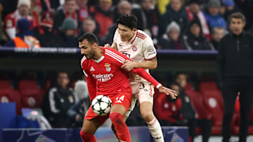 Kim Min-Jae during the win over Benfica 