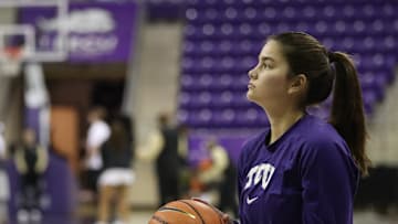 Ella Hamlin joined TCU women's basketball in January 2024. 