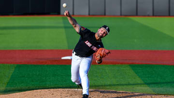 Louisville baseball right-handed pitcher Kaleb Corbett