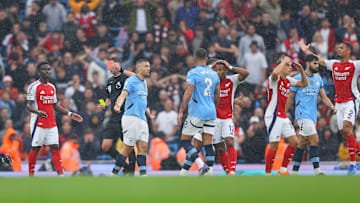 Leandro Trossard received two quick yellow cards against Man City