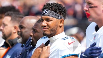 Tennessee Titans defensive back Tre Avery