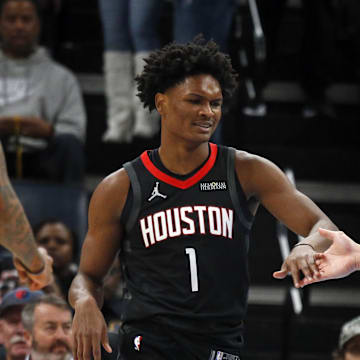 The Houston Rockets and guard Amen Thompson are favored on the road on Friday.