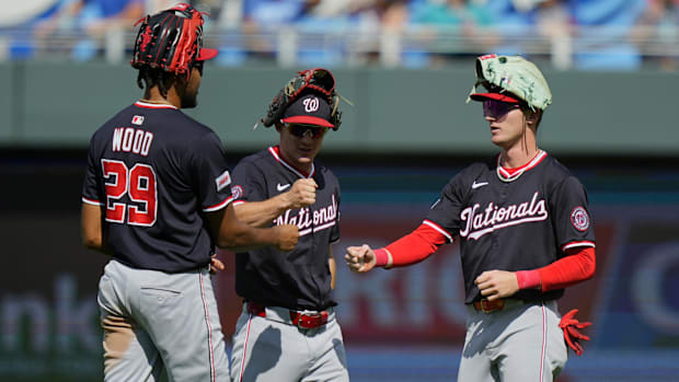 Three Washington Nationals outfielders