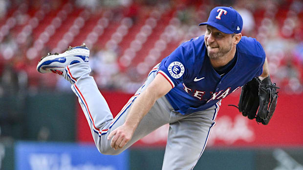 Texas Rangers righty Max Scherzer makes his first start since July 30 in Game 3 against the Seattle Mariners on Saturday.