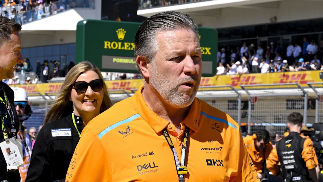 Oct 20, 2024; Austin, Texas, USA; McLaren Formula 1 Team CEO Zak Brown before the start of the 2024 Formula One US Grand Prix at Circuit of the Americas. Mandatory Credit: Jerome Miron-Imagn Images Oct 20, 2024; Austin, Texas, USA; McLaren Formula 1 Team CEO Zak Brown before the start of the 2024 Formula One US Grand Prix at Circuit of the Americas. Mandatory Credit: Jerome Miron-Imagn Images