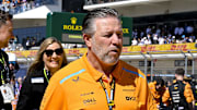 Oct 20, 2024; Austin, Texas, USA; McLaren Formula 1 Team CEO Zak Brown before the start of the 2024 Formula One US Grand Prix at Circuit of the Americas. Mandatory Credit: Jerome Miron-Imagn Images
