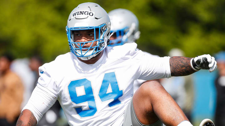 Detroit Lions defensive lineman Mekhi Wingo (94) 