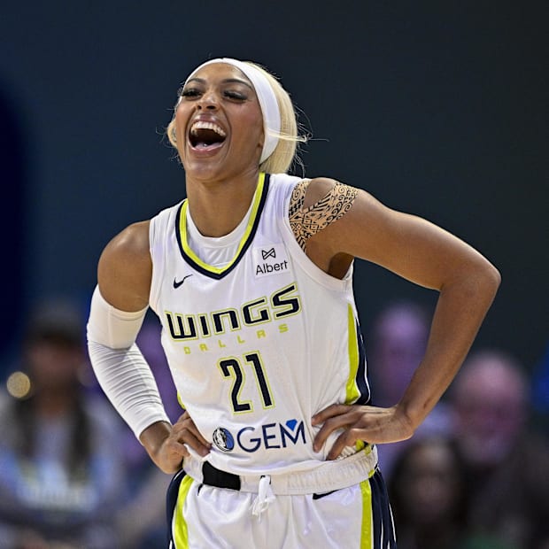 Dallas Wings guard DiJonai Carrington