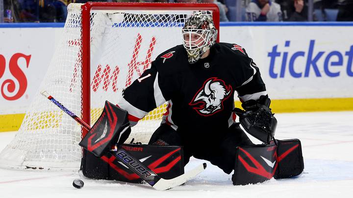 Buffalo Sabres goaltender Ukko-Pekka Luukkonen