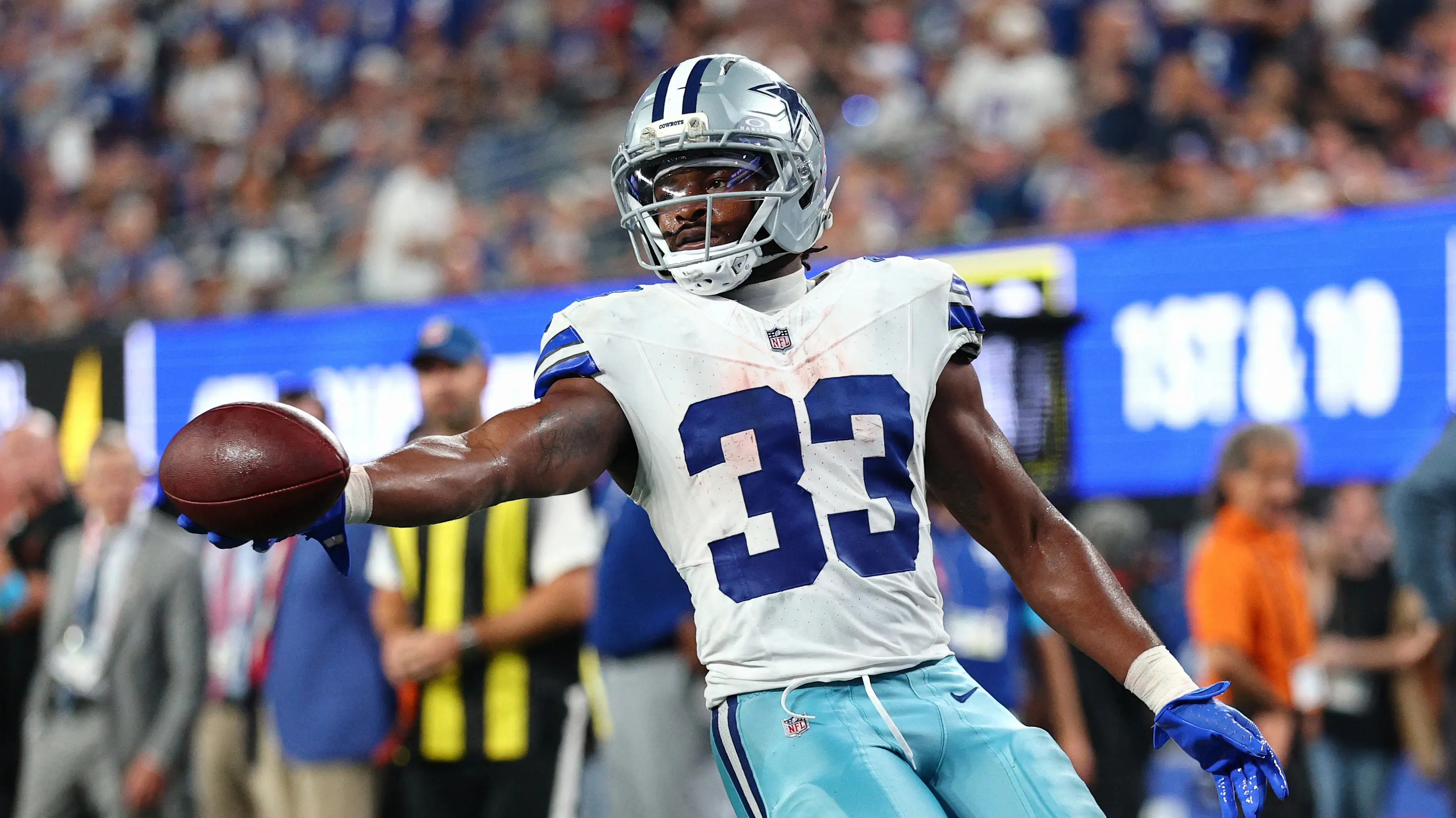 NFL COWBOYS スタジャン　値下げしました Javonte Williams Hit With NFL Fine For Boneheaded Play in Cowboys