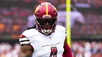 Washington Commanders linebacker Frankie Luvu